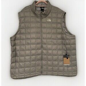 The North Face 4X Big ThermoBall Eco Vest Men’s Grey Lightweight Insulated Warm